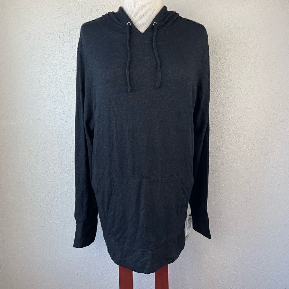 NWT Ideology Black Long Sleeve Hoodie Size 1X